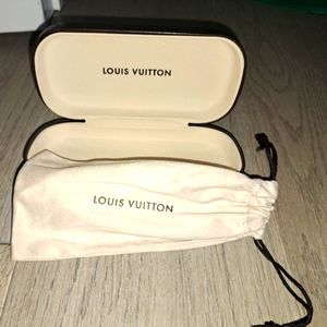 Louis Vuitton authentic sunglass case with Louis Vuitton sunglass pouch